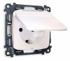 Комплект механизма электрической розетки OMEGA MO208010 Жемчуг с заземлением с шторками и защитной крышкой 2P+E 16A-250V IP44 QUANT