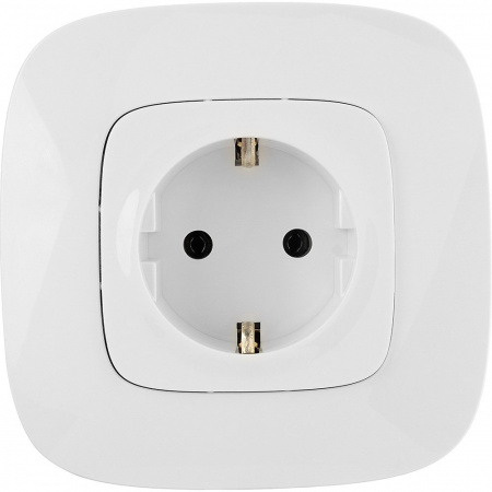 Legrand Valena ALLURE DIY Бел Розетка 1-ая с/з, безвинт.зажим