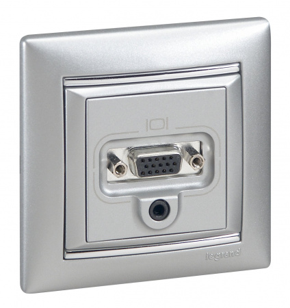 Legrand Valena Алюминий/Серебряный штрих Рамка 1-ая