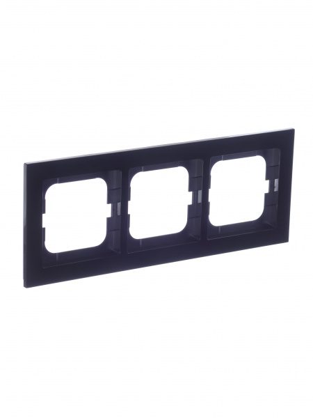 ABB BJE Axcent Черный Рамка 3-ая