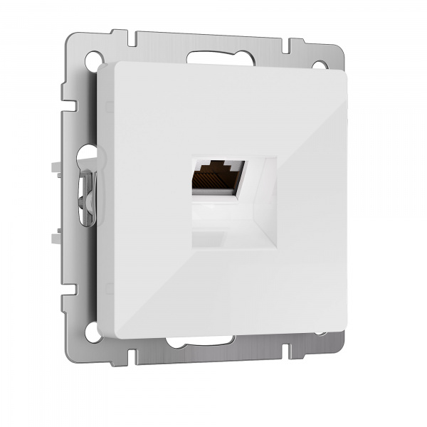 Розетка Ethernet RJ-45 cat. 6A экранированная (белый) W5120101