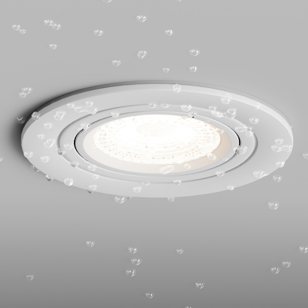 Встраиваемый светильник Aqua Breeze HSBL_0134 IP44, 35Вт, GU10, белый