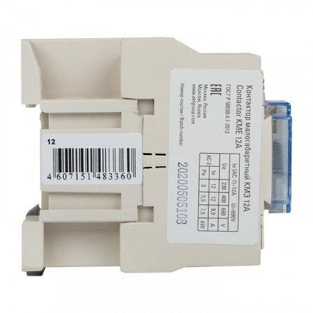 EKF PROxima Контактор КМЭ малогабаритный 12А 380В 1NO