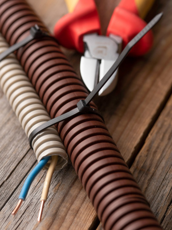 EKF Basic Хомут нейлоновый черный (3,6х150) (100шт.)