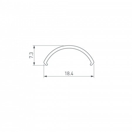 Arlight Экран ROUND-D20-2000 OPAL-PM (Пластик)