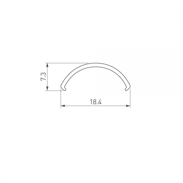 Arlight Экран ROUND-D20-2000 OPAL-PM (Пластик)