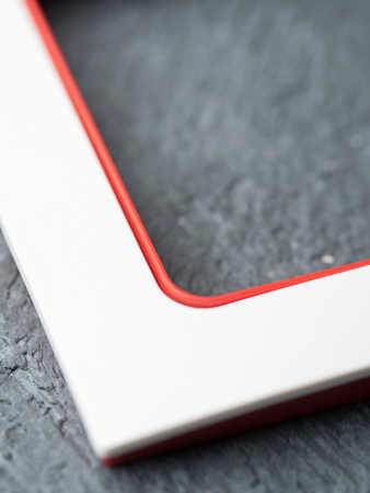 EKF PROxima Стокгольм Белый Линия красная Рамка 1-ая