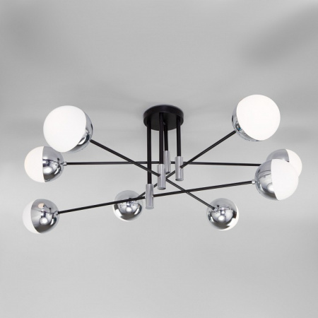 Потолочная люстра в стиле лофт 70129/8 хром Eurosvet Nuvola