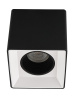 DK3080-BW+BK Светильник накладной IP 20, 10 Вт, GU5.3, LED, черно-белый/черный, пластик