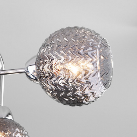 Потолочная люстра с плафонами 30175/6 хром Eurosvet Ottawa