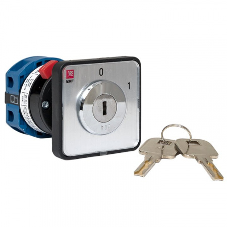 EKF PROxima Переключатель кулачковый ПК-1-112 25А 2P «0-1» с ключом