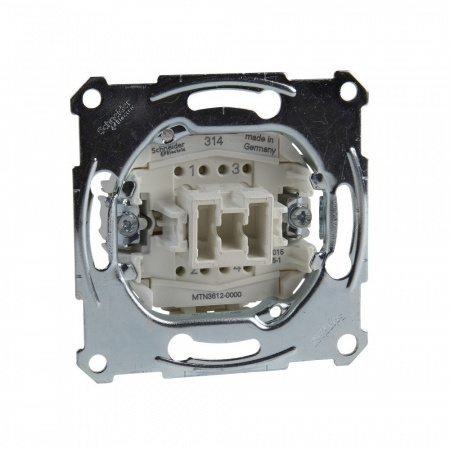 SE Merten Механизм выключателя 1-клавишного, 2-полюсного