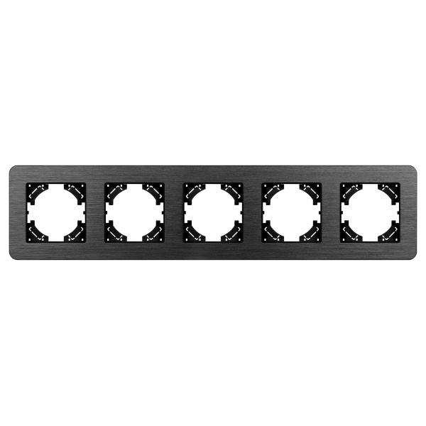 Arlight Рамка алюминиевая FRM-AKIRY-AL-5-BK (-)