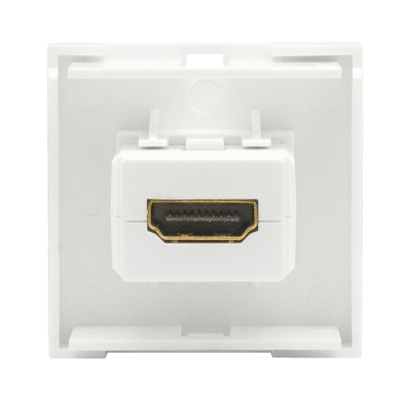 Donel Розетка HDMI, 2мод., бел. (45х45мм), серия (тип) DEC, DECF29W2