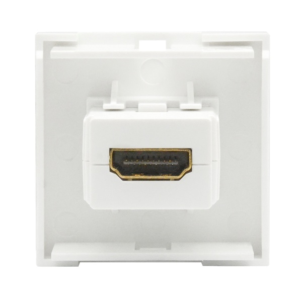 Donel Розетка HDMI, 2мод., бел. (45х45мм), серия (тип) DEC, DECF29W2