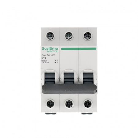 SE City9 Set Автоматический выключатель (АВ) B 10А 3P 4.5kA 400В
