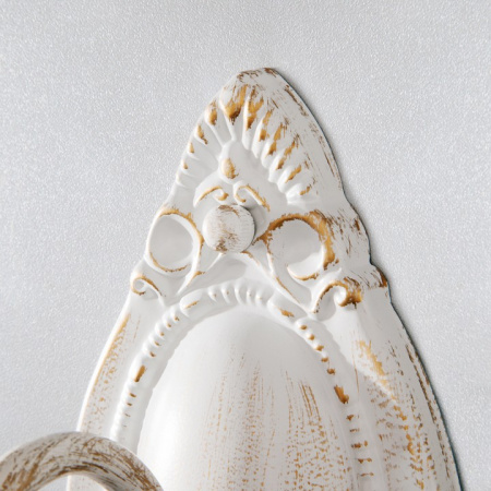 Бра с хрусталем 10104/1 белый с золотом Eurosvet Ravenna