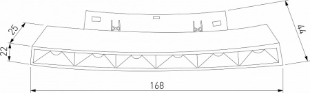 Slim Magnetic Трековый светильник для радиусного шинопровода 6W 4200K Intenso чёрный ? 800мм 85183/01 Elektrostandard Slim Magnetic a066511
