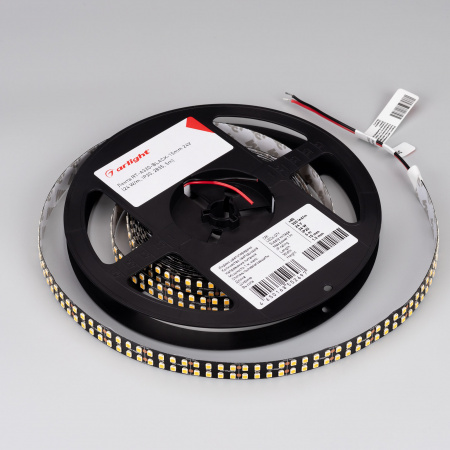 Arlight Лента RT-A320-BLACK-15mm 24V Warm3000 (24 W/m, IP20, 2835, 5m) (высок.эфф.150 лм/Вт)
