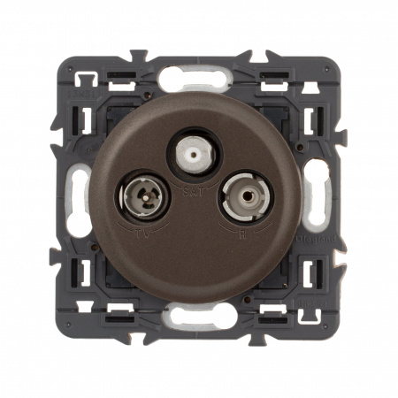 Legrand Celiane2 Графит Накладка роз.TV-FM-SAT