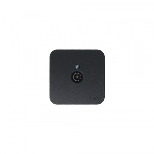 SE Blanca наруж Антрацит Розетка TV, изолир. пластина