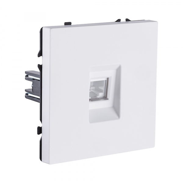 Розетка телефонная RJ11, белый матовый Kollinger Eclipse EC-019WH