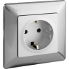 Legrand Valena LIFE DIY Алюм Розетка 1-ая с/з, безвинт.зажим