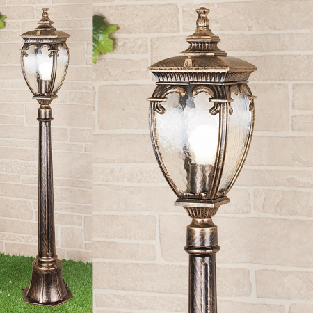 Andromeda F черное золото уличный светильник на столбе IP44 GLYF-8024F Elektrostandard Andromeda a027998