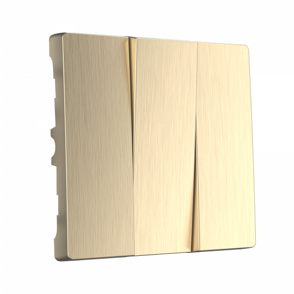 Набор клавиш для выключателя трехклавишного (шампань рифленый) W1139010