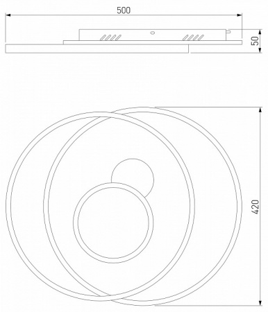 Потолочный светодиодный светильник 90256/1 Eurosvet Caroline