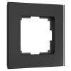 Рамка из стекла на 1 пост Senso черный soft-touch W0013108