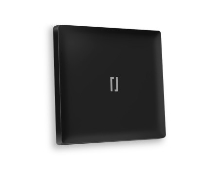 Лицевая панель ALFA (Черный матовый) для 1-клавишных выключателей с подсветкой QUANT AP8020