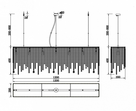 Подвесной светильник DIA002PL-07CH Maytoni Empress