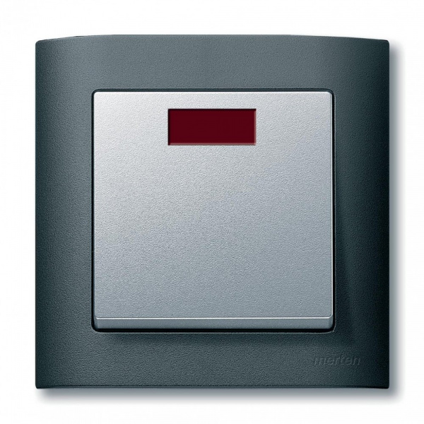 SE Merten SM Антрацит Клавиша 1-ая с окошком, без линзы