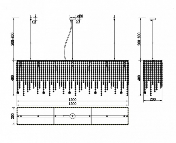Подвесной светильник DIA002PL-07CH Maytoni Empress
