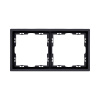 Рамка 2-постовая, черный матовый Kollinger Eclipse EC2BK