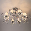 Люстра с хрусталем 10021/8 хром Eurosvet Rosalva