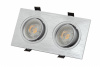 DK3022-CM Встраиваемый светильник, IP 20, 10 Вт, GU5.3, LED, серый, пластик