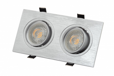 DK3022-CM Встраиваемый светильник, IP 20, 10 Вт, GU5.3, LED, серый, пластик