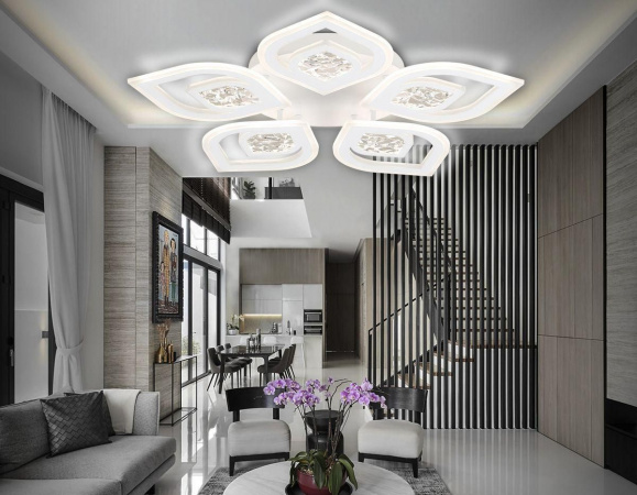 Потолочная светодиодная люстра Ambrella light Acrylica Original FA4292