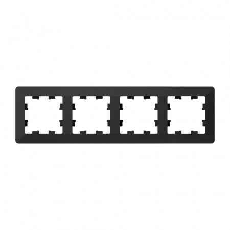 Systeme Electric AtlasDesign Air Карбон/дымчатый черный Рамка 4-ая