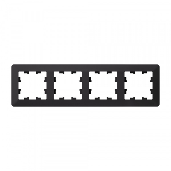 Systeme Electric AtlasDesign Air Карбон/дымчатый черный Рамка 4-ая