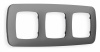 Рамка OMEGA Ecta (Антрацит серый) 3-ая OF140653