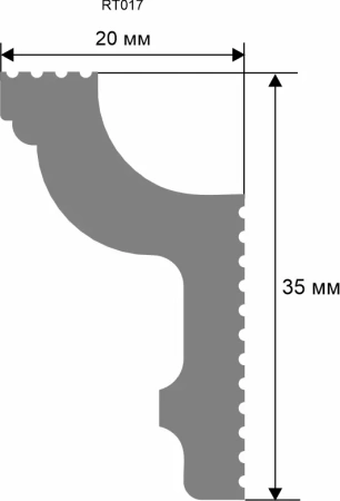 Карниз. 2000×35×20 мм RT017