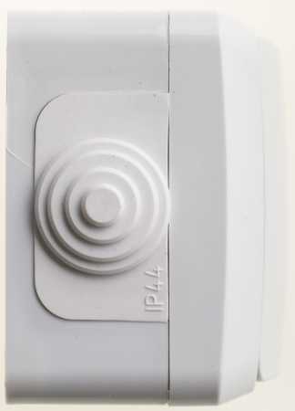 SE Этюд наруж Серый Переключатель 1-клавишный IP44 сх.6