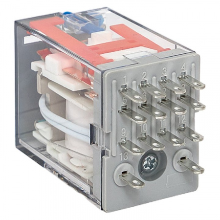 EKF Averes Реле промежуточное с кнопкой и мех. Индикацией RPAt 22/4 5A 220В