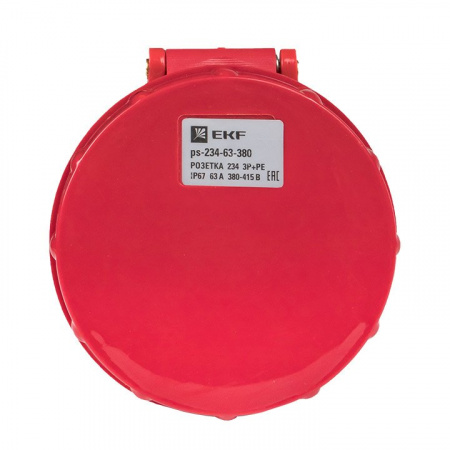 EKF PROxima Розетка переносная 234 3Р+РЕ 63А 380В IP67