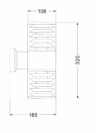 Настенный светильник (бра) O576WL-02GR Maytoni Bronx