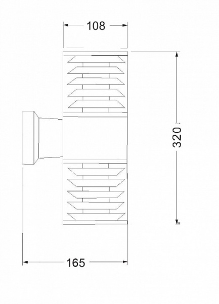 Настенный светильник (бра) O576WL-02GR Maytoni Bronx