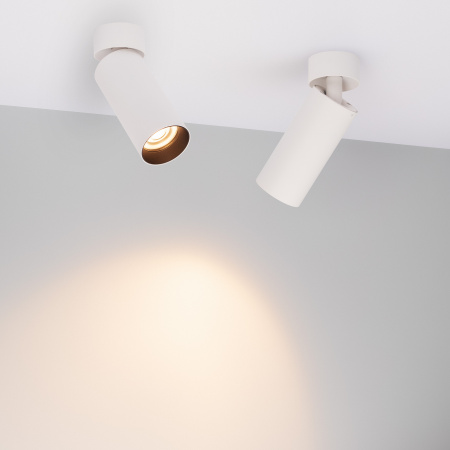 Arlight Светильник SP-GABI-SURFACE-FLAP-R50-9W Warm3000 (WH, 60 deg, 230V) (IP40 Металл, 5 лет)